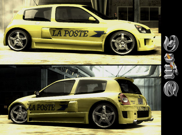 Renault Clio V6 Sport Black. Renault Clio Sport V6 Yellow.